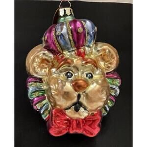 Vintage Lion's Head Christmas Ornament Mark‎ Klaus
